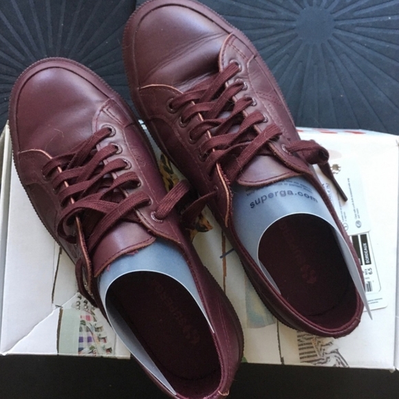 burgundy superga